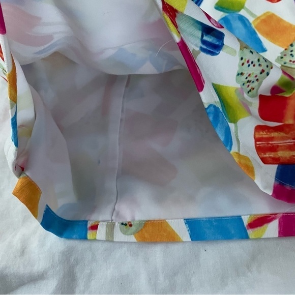 Tiff & Jen SMALL Ice Cream Ruffle off Shoulder Dress Popsicle Summer cold - Picture 7 of 7